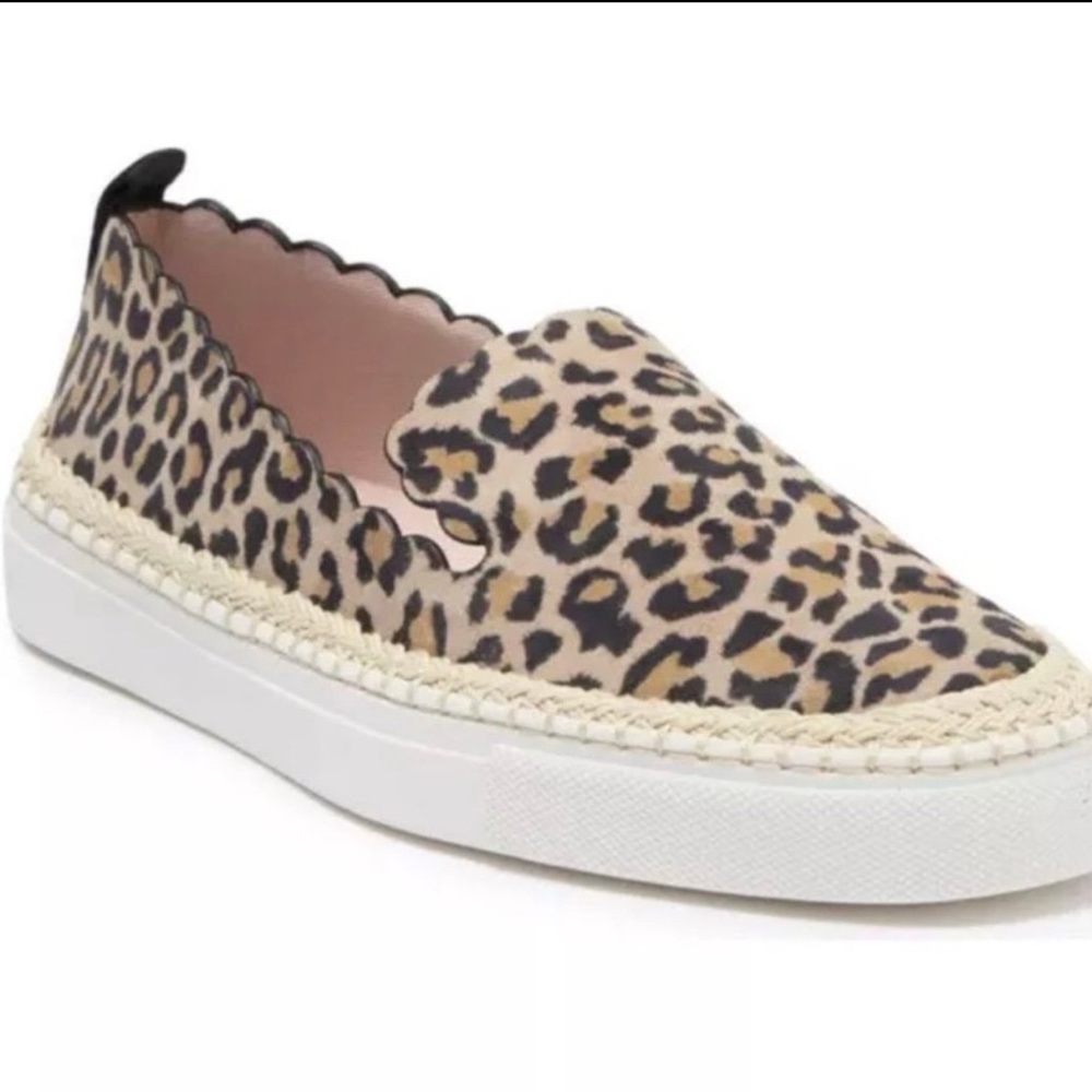 KATE SPADE Suede Leopard Print Sneakers